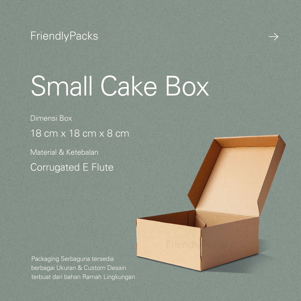 

Cake Box Packaging Corrugated / Kotak Kue / Dus Kue