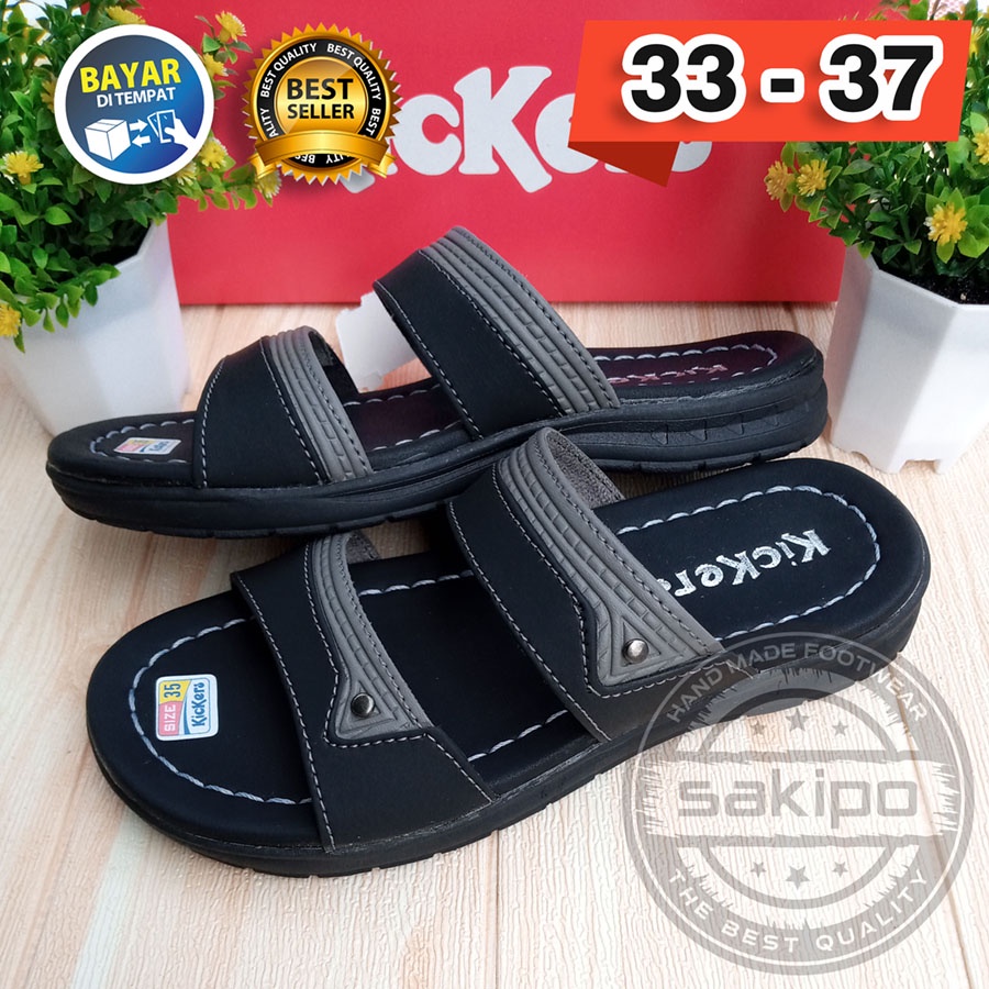 PROMO 3.3 FASHION SALE !! SANDAL KIDS ANAK SLOP BAN 2 33 - 37 01 TRENDI TERBARU TERMURAH / SAKIPO