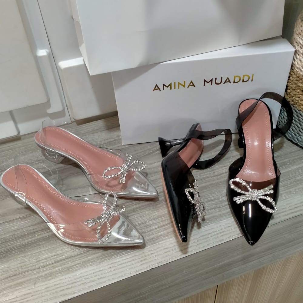 heels kaca transparan amn02 heels 7,4,2 cm