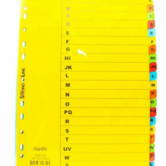 

divider A-Z A4 bantex 6043