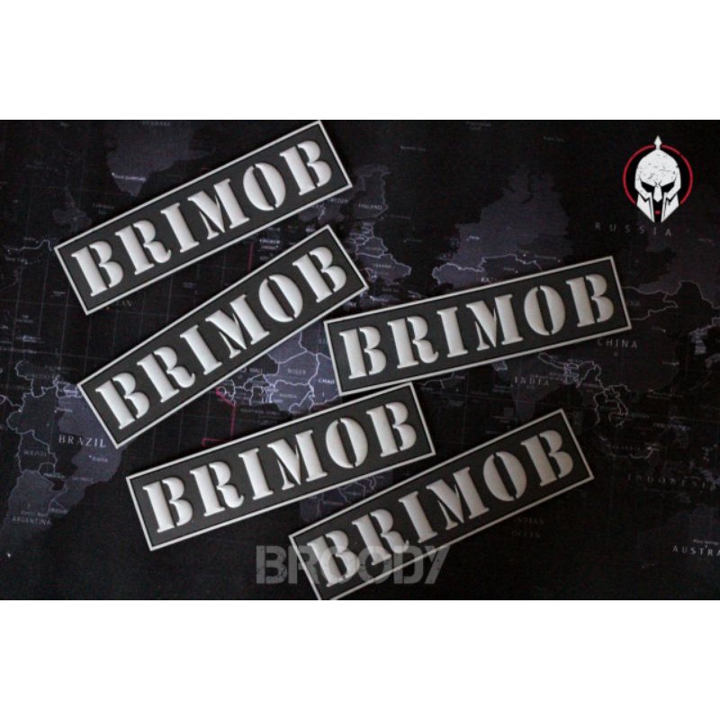 Patch Rubber BRIMOB / Patch Bodyvest / Tempelan Bodyvest