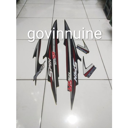 striping stiker sticker lis suzuki spin 125sr 125 sr 2007 2008 hitam original