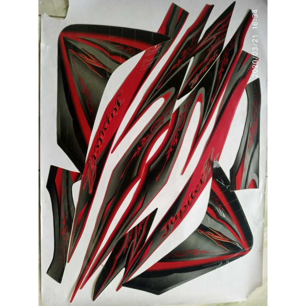 stiker striping yamaha jupiter z 2010 merah