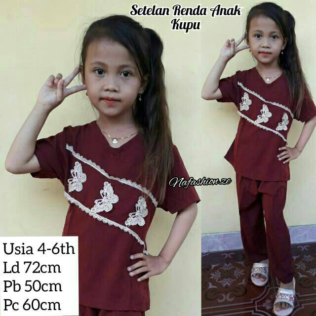 SETELAN RENDA ANAK /SETELAN ANAK ARABIAN USIA 4-7TH