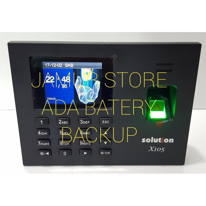 

Solution X105 Finger Print / Mesin Absensi Solution X105 Hitam Murah