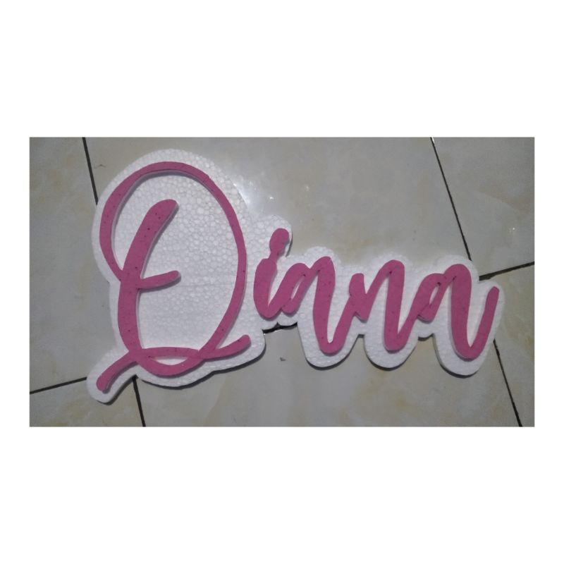 nama styrofoam+nama backdrop