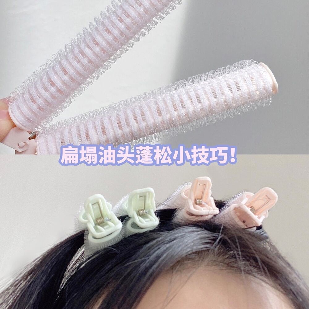 2 pcs Fashion Wanita Gelombang Gaya Rambut Keriting Tongkat Warna Solid Klip Rambut Aksesoris Rambut Gaya Korea Hairgrips Hiasan Kepala Jepit Rambut