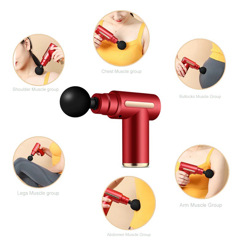 BX720 Mini Portable Fascia Massage Gun - Alat Pijat Mini Portable Revolusioner Termurah