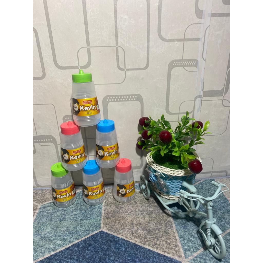 botol kecap reffiel mini/botol saos mini/tempat kecap kevin 125ml