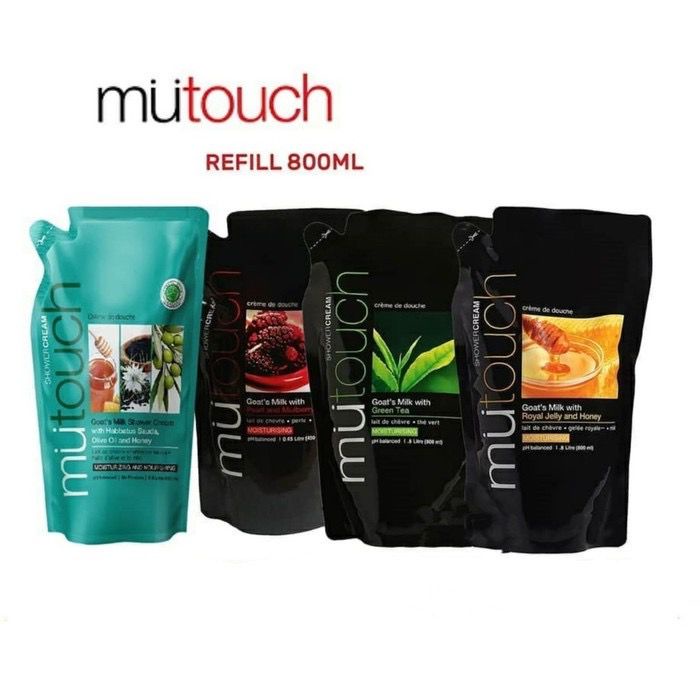 MU TOUCH Shower Cream Goats Milk (REFILL) 800ml