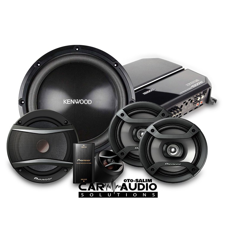 Paket Audio Mobil Kenwood Pioneer Fullset