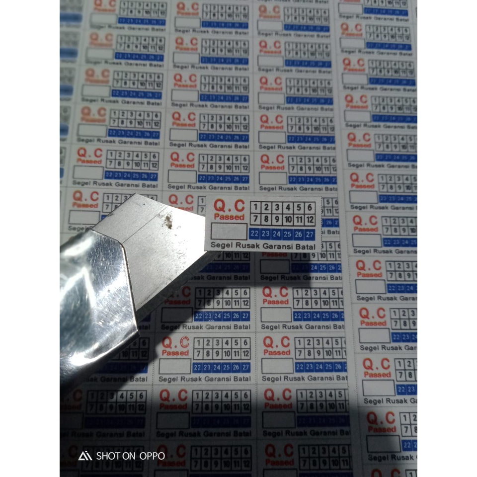 Sticker Stiker Segel Garansi Pecah Telur