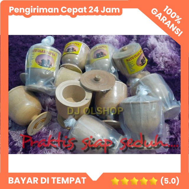 JUAL GELAS KAYU ULAR PAPUA ASLI OBAT SEGALA MACAM PENYAKIT KRONIS [COD/GRAB/GOJEK]