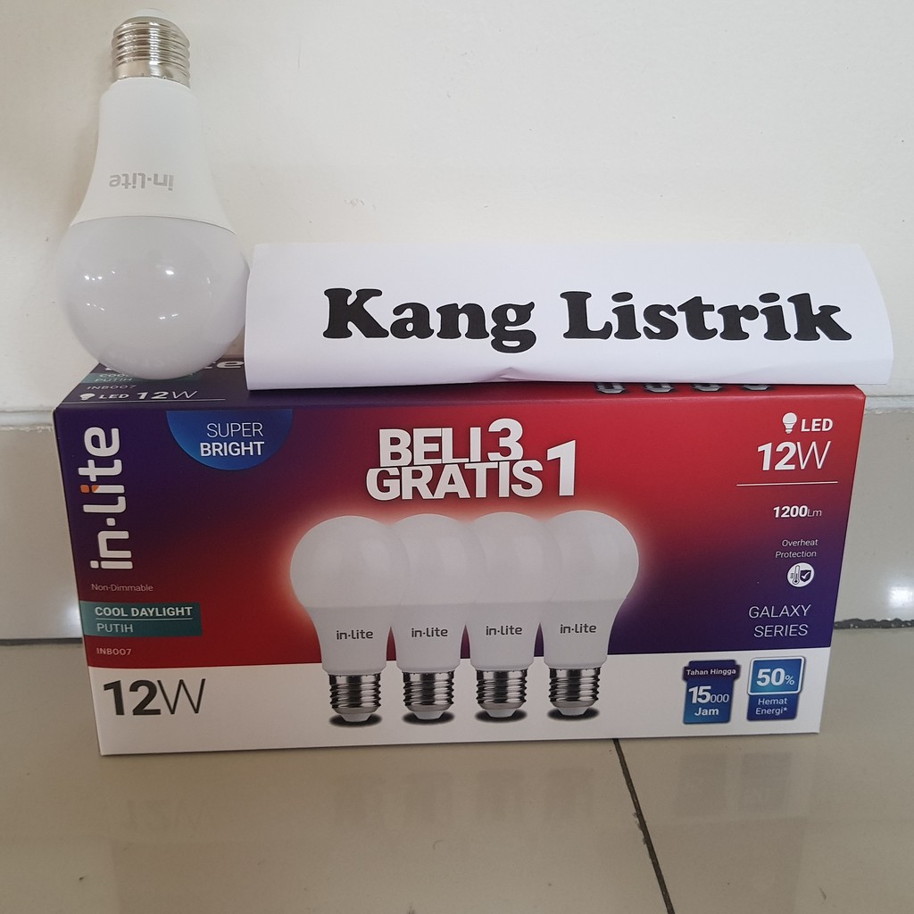 Lampu INLITE PAKET / IN-LITE LED PAKET 11W Paket Beli 3 Gratis 1