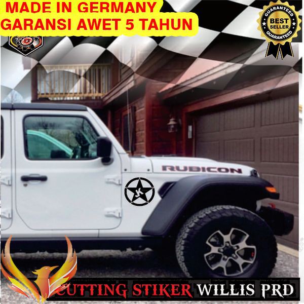 

TERMURAH Sticker Jeep Star JK Cutting Stiker 02 Phoenix Star