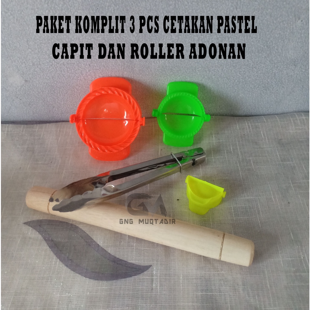 CETAKAN PASTEL KOMPLIT DAN ROLPIN KAYU + CAPIT