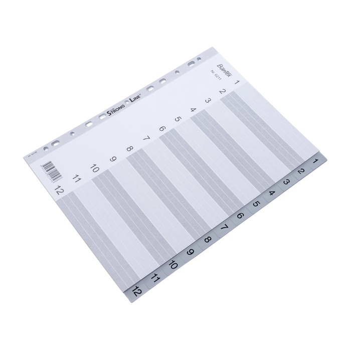 

Bantex Numerical Indexes A4 12 Pages (1-12 index) ref. 6211 05