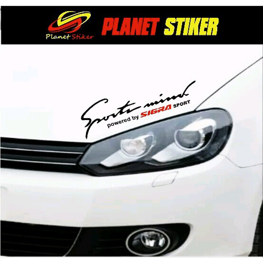 STIKER MOBIL CUTTING STICKER SPORT MIND POWERED BY SIGRA SPORT