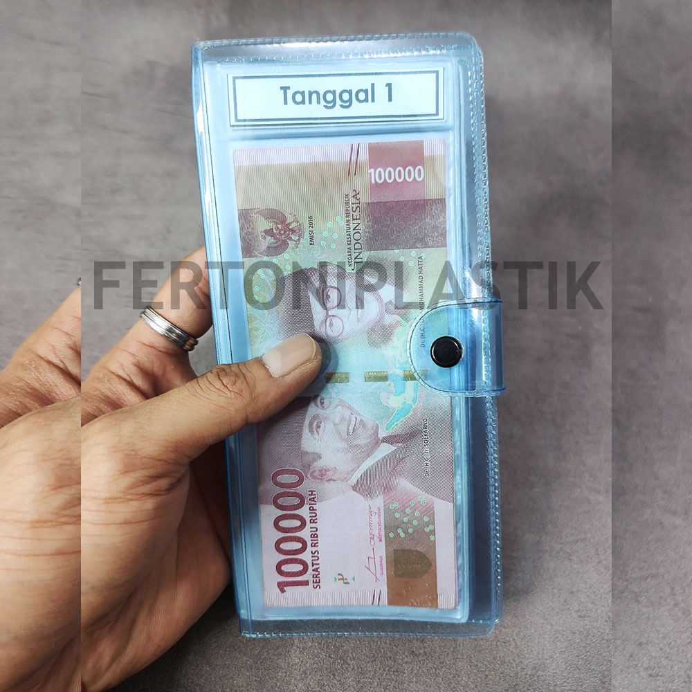 Dompet Disiplin Keuangan Bulanan / Dompet Organizer Keuangan 32 Slot Polos