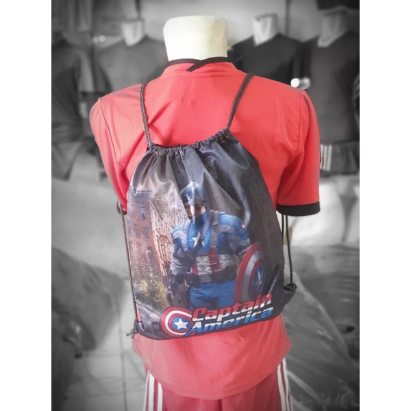 TAS SERUT CAPTAIN AMERICA / TAS SERUT HULK GREEN / TAS MERVEL STUDIO / TAS ANAK LAKI LAKI