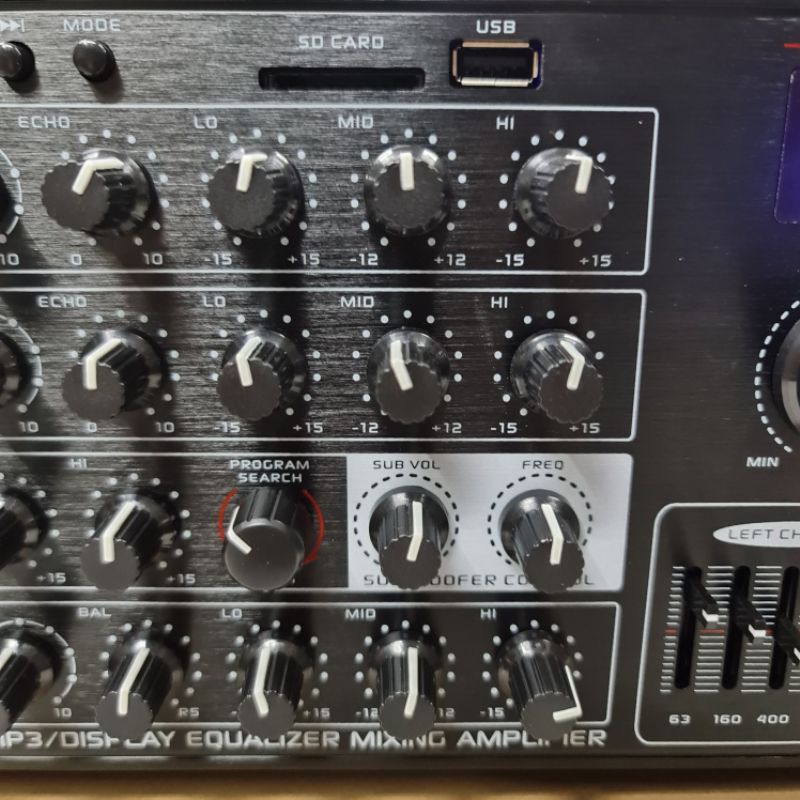 POWER MIXER BLACKSPIDER KA3800 BLUETOOH 2000 WATT EFFECT VOCAL 99 DSP REVERB