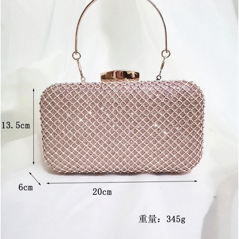 JK 949 1KG MUAT 2PCS TAS CLUTCH IMPORT KONDANGAN PESTA ELEGAN P9052