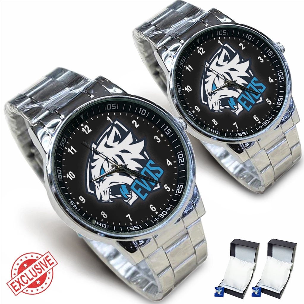 (Exclusive) Jam Tangan Squad EVOS Motif 1 {ML-FF} Rante Couple / Satuan