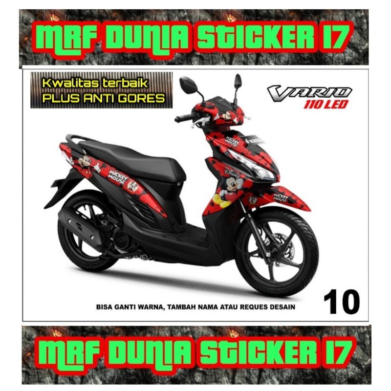 Sticker Decal Motor Vario 110 Led Full Body dekal motor Vario 110 Led Full Body Stiker Striping moto