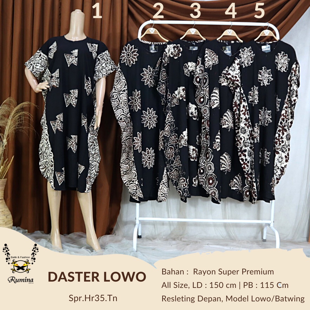 BISA COD DASTER LOWO / KALONG / BATWING DASTER BATIK CAP HALUS DASTER BATIK PEKALONGAN ORI BY RUMINA