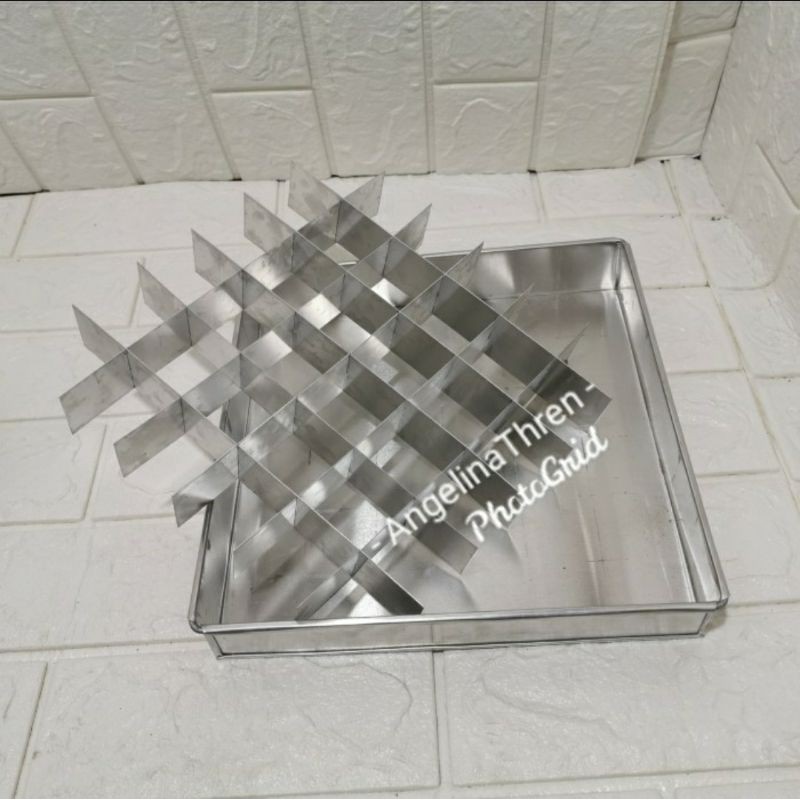 Loyang Brownies Sekat 36 - Loyang Kotak Kecil 36 - Loyang Cup Cake 36