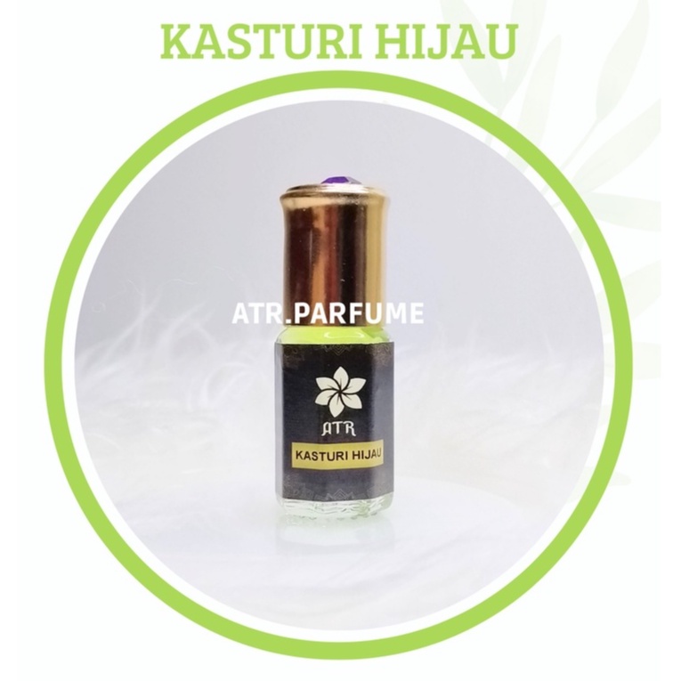 Parfum Kasturi Hijau - Minyak Wangi Kasturi Hijau Murni 3ml Roll On Non Alkohol