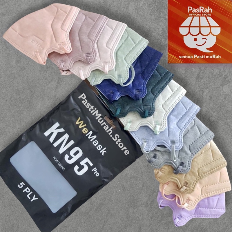 Masker KN95 PRO WeMask / Careion / EZIO / QueenMask 5Ply Premium Quality