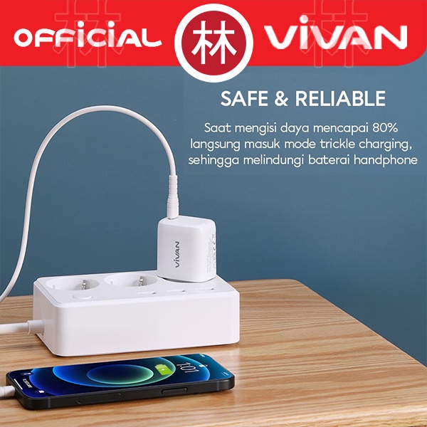 VIVAN Power 20 Charger Power Delivery 3A USB-C PD 4X Multi Protection