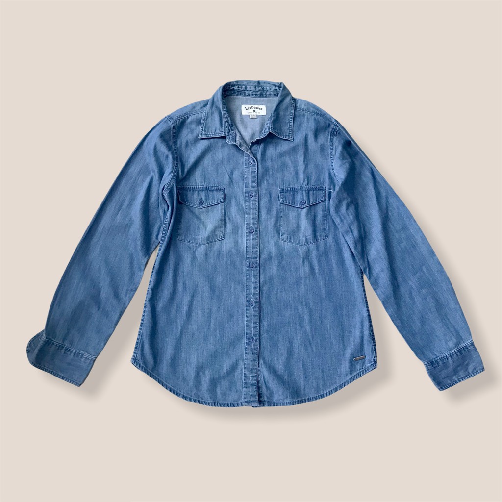 Kemeja denim LeeCooper lengan panjang