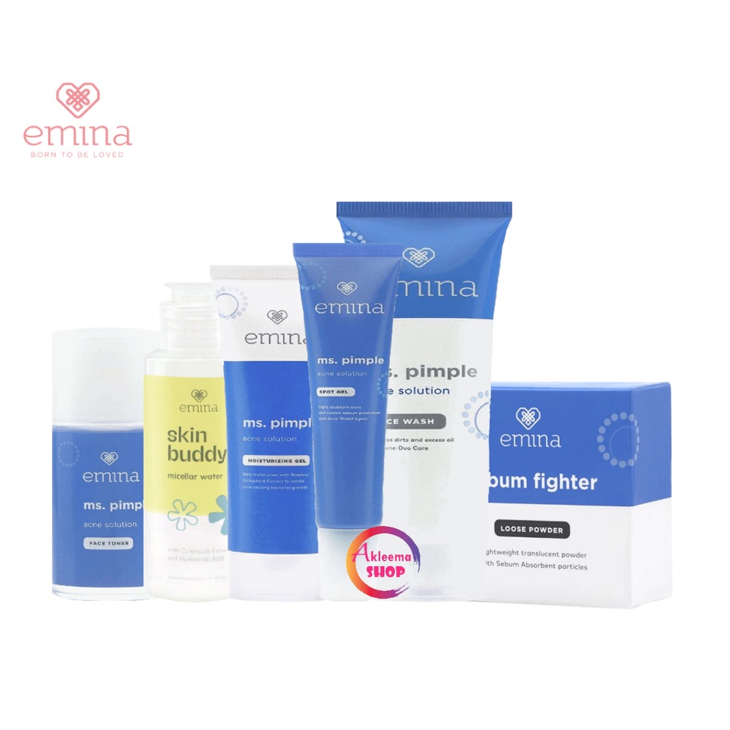 PAKET Emina Ms. Pimple Acne Solution Series