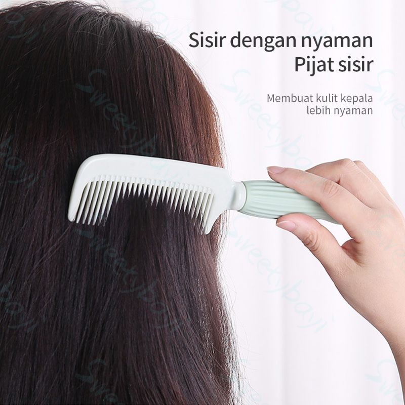 SISIR RAMBUT LURUS LEMBUT BISA DITEKUK COCOK UNTUK ANAK DAN DEWASA