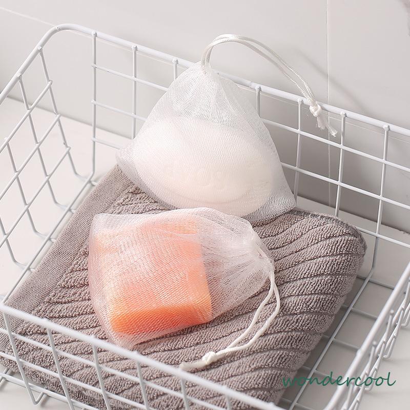 Foaming Mesh Pembersih Wajah Cleansing Mesh Handmade Soap Mesh Bag-Won