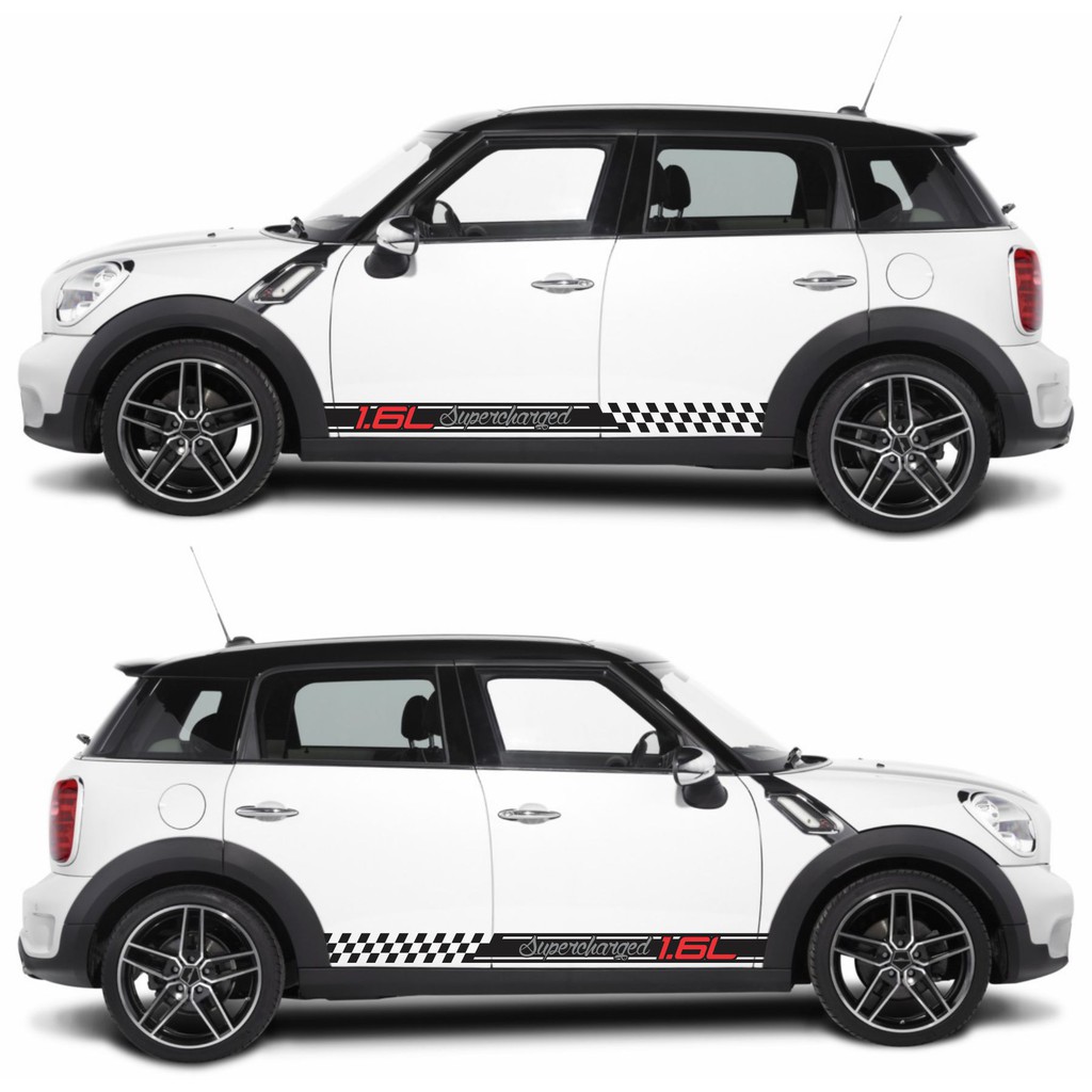 Cutting Sticker Striping Mobil Mini Cooper Keren 276 Mini Cooper R60 Countryman Euro Twin Turbo