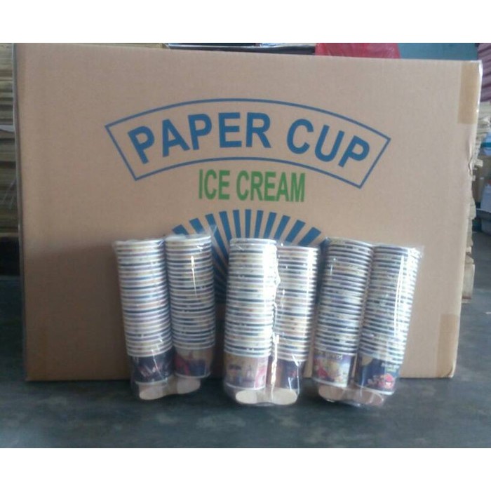 

Cup paper Ice Cream isi 50 Pcs tanpa tutup