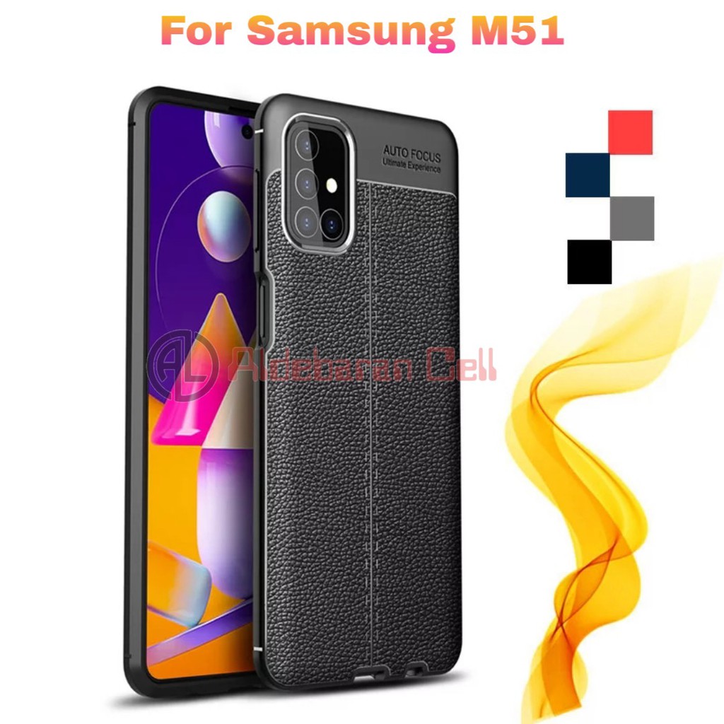 Slim Leather Case Samsung M51 Softcase Autofocus Samsung M51 2020