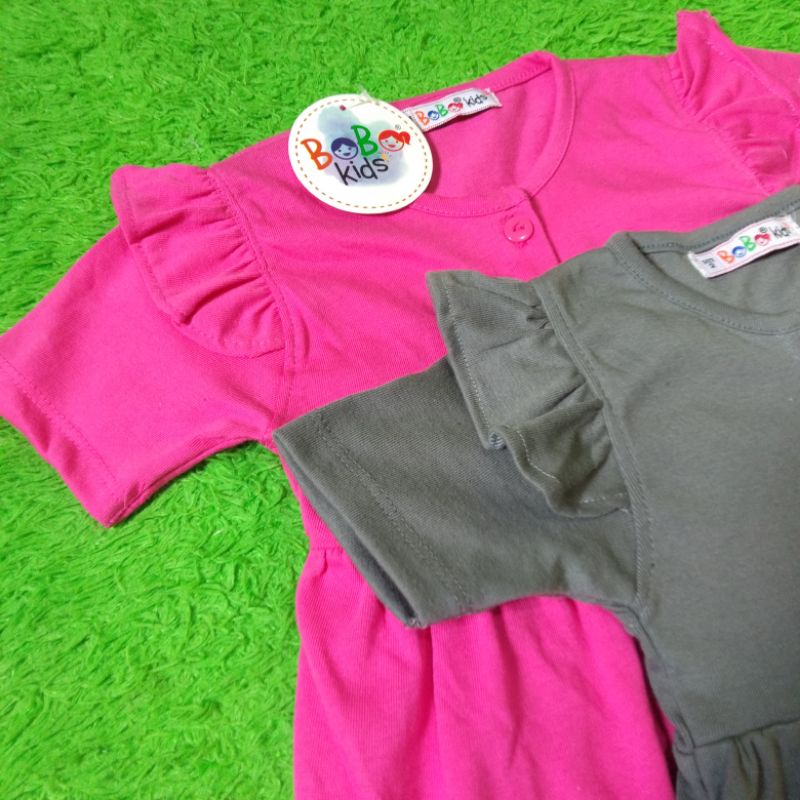 Aliya Dress muat umur 1-5 th/ dress lengan rempel anak/ baju anak murah bobokids