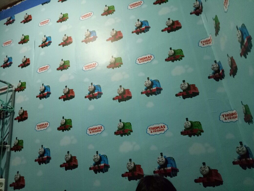 Wallpaper Dinding/wallstiker Dinding/wallpaper Dinding Anak Sticker Kartun Thomas N Freind 45cmx10m