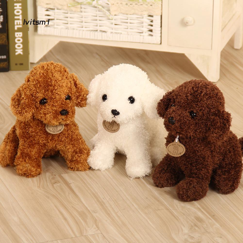 Boneka Stuffed Binatang Anjing Lucu Bahan Plush Untuk Hadiah
