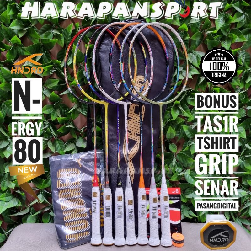 RAKET BADMINTON HUNDRED N-ERGY 80 HNDRD N ERGY ORIGINAL 100%