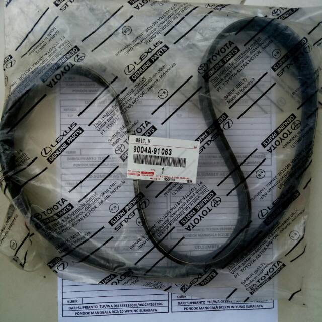 Van Belt Tali Kipas Agya Ayla 1000cc Original