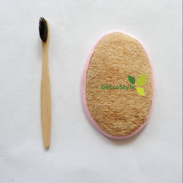 Eco Bath Stuff Sikat Gigi Bambu Loofah @goecostyle