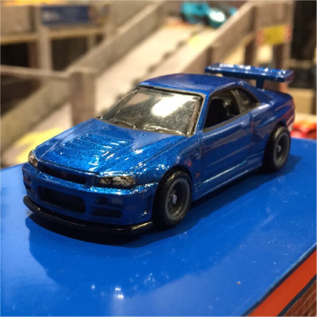 Hotwheels Nissan Skyline GT-R R34 dari Hot Wheels Retro Entertainment Fast & Furious LOOSE
