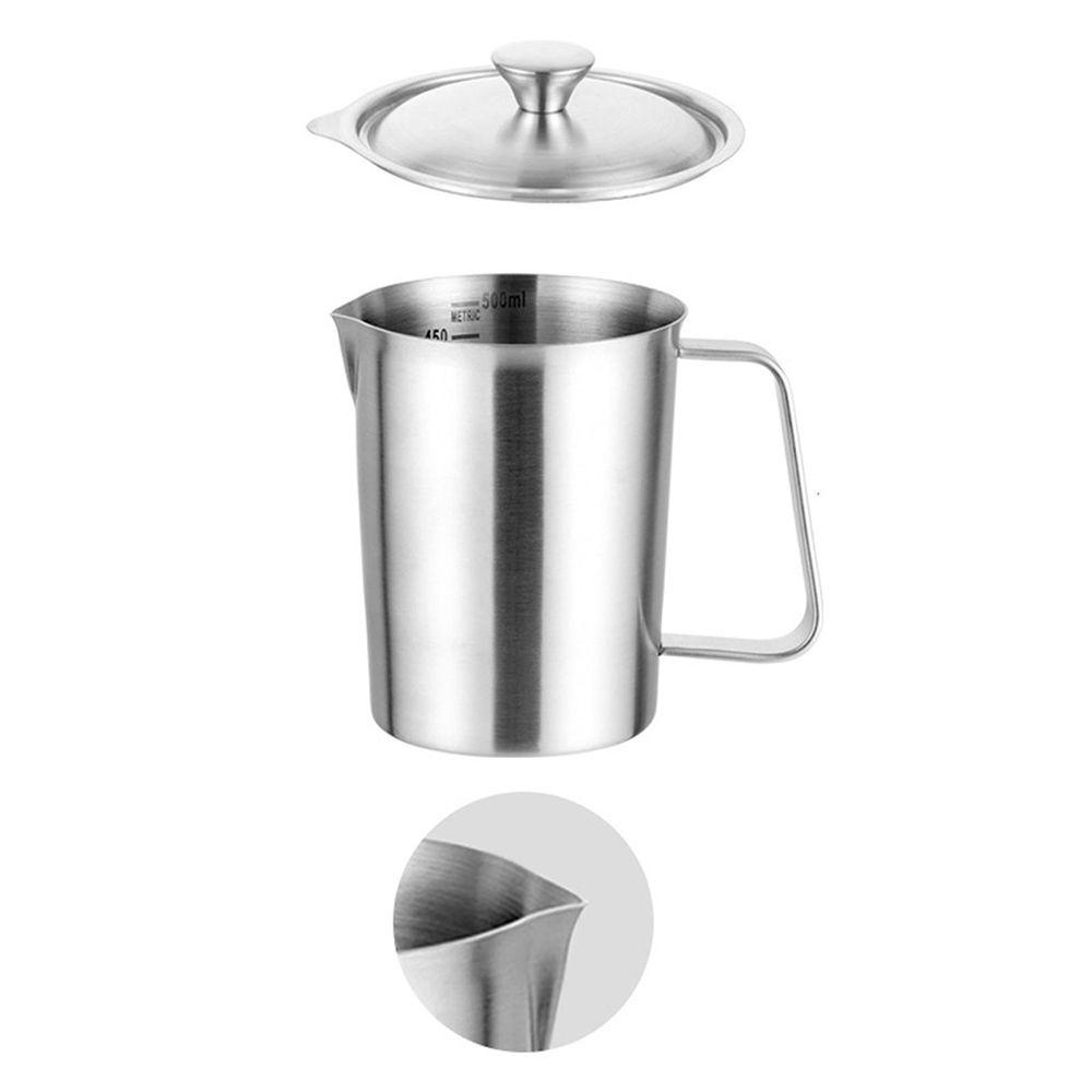 Lily 500ml Milk Frothing Pitcher Home Milk Frother Steamer Cup Stainless Steel Timbangan Kopi Susu