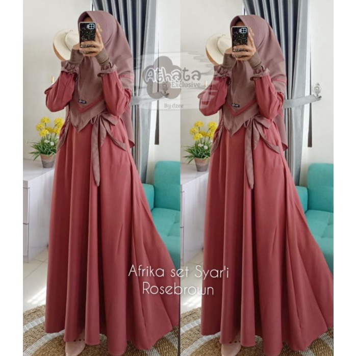 Gamis ATHATA terbaru // Delisha Set Syar'i Ori Athata