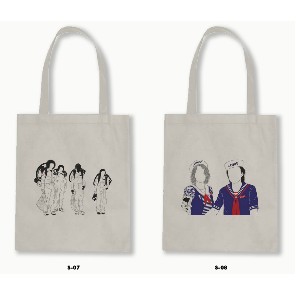 TOTE BAG BLACU - STRANGER THINGS